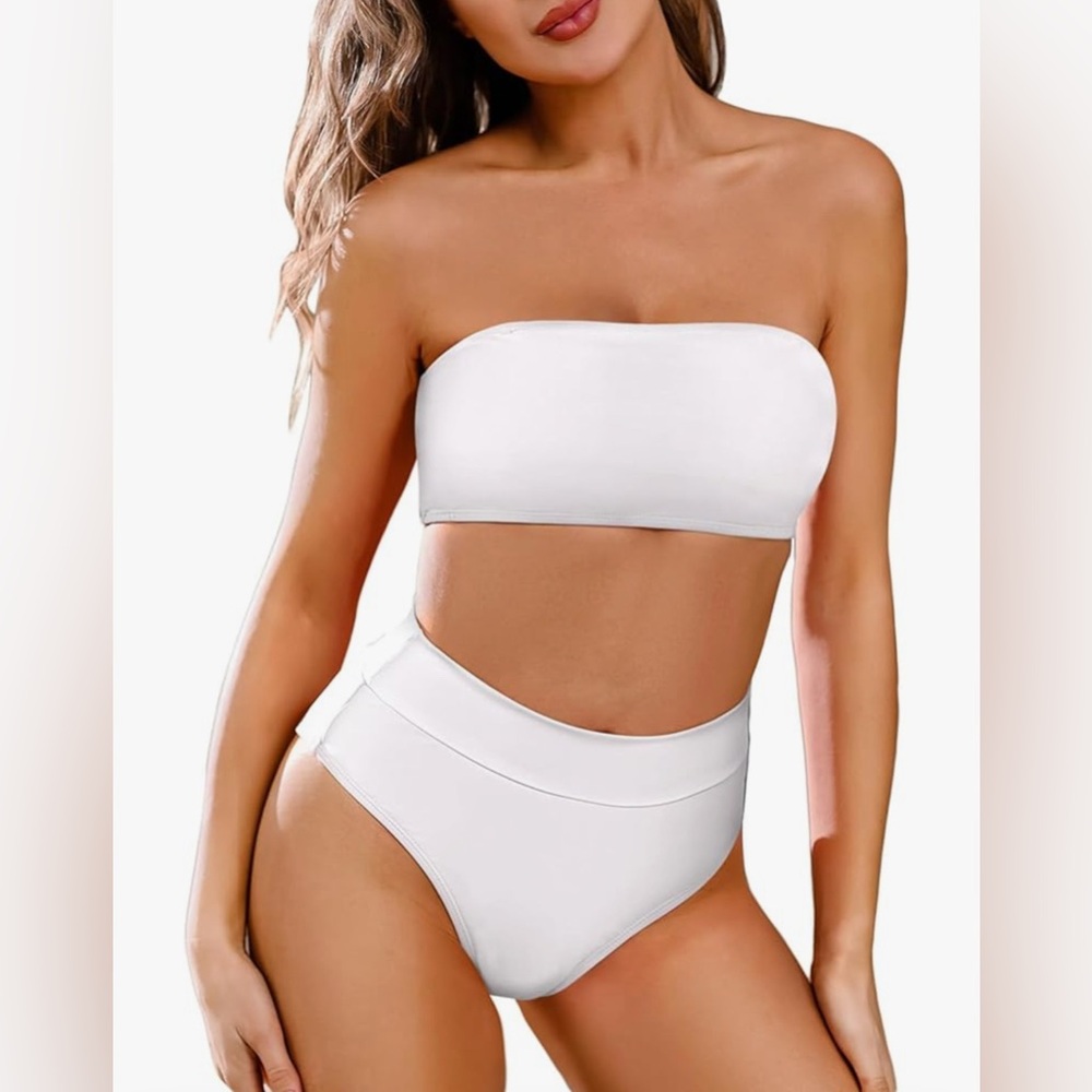 White Bikini Set with Removable Straps